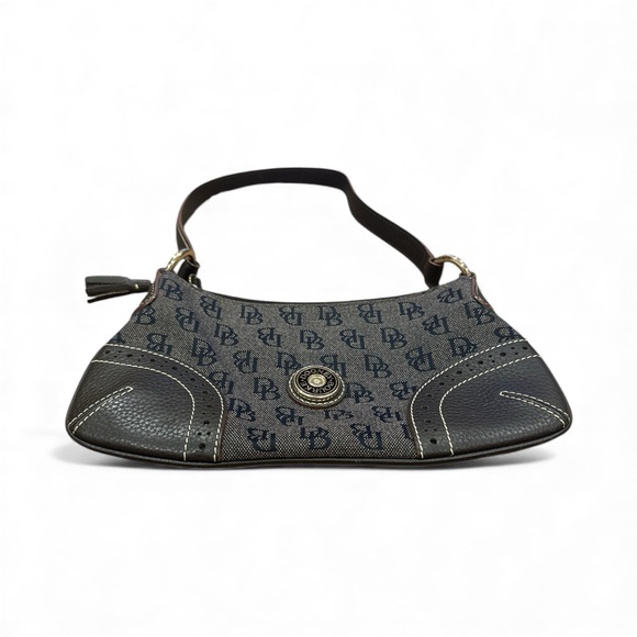 DOONEY & bourke Elegant Blue and Brown Shoulder Bag - Picture 3 of 6